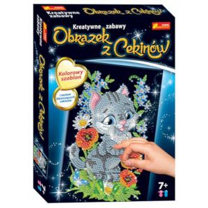 Obrazek z cekinów Ranok Kotek
